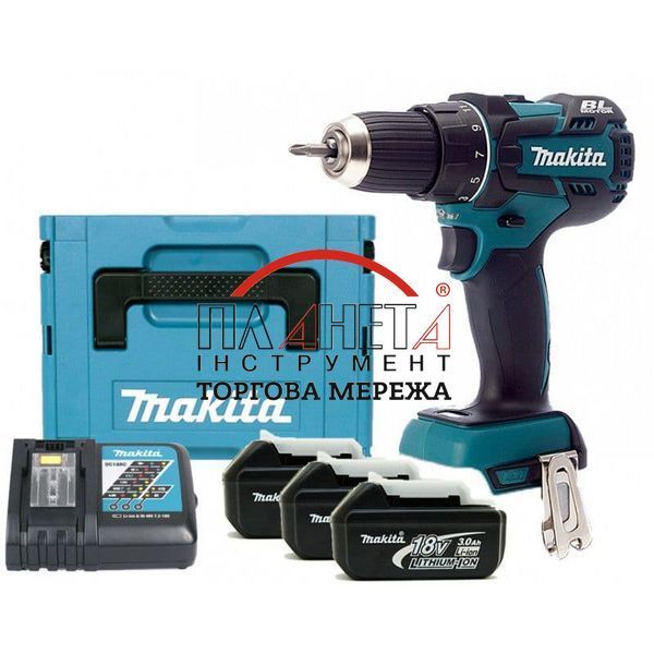 Акумуляторний ударний гайковерт Makita DDF480RF3J DDF480RF3J фото