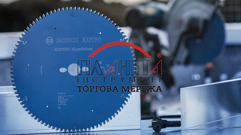 Пиляльне полотно, диск Bosch Professional Expert Aluminium cordless для мережевих торцювальних циркулярних пилок, 305x30x2.8, 96T (2608644115) 2608644115 фото