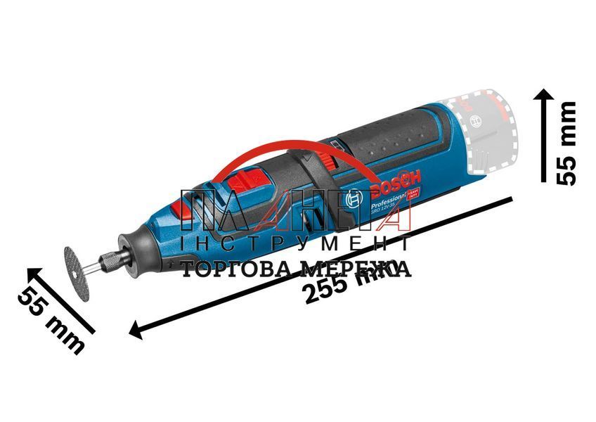 Акумуляторна універсальна шліфувальна машина (гравер) Bosch GRO 12V-35 06019C5000 фото