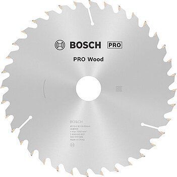 Циркулярне пиляльне полотно, диск Bosch Professional Wood для дротових ручних пилок, 210x2,8x30 мм, 36Т, OPTILINE (2608640622) 2608640622 фото