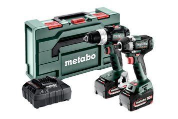 Комплект акумуляторного інструменту Metabo Combo Set 2.9.3 18V (685203000) BS 18 LT BL + SSW 18 LT 300 BL, LiPower 2х5,2Ah, ASC 55, кейс metaBOX 145 L 685203000 фото
