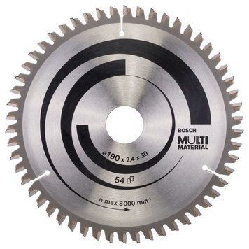 Пиляльний диск 190Х30 54 MULTIMATER BOSCH 2608640509 фото