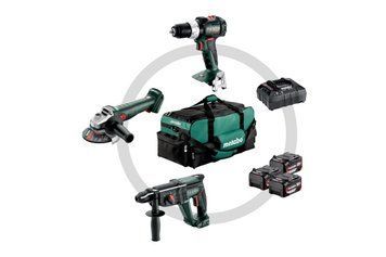 Комплект аккумуляторного инструмента Metabo Combo Set 3.1 (685212000) SB 18 LT BL + W 18 L 9-125 QUICK + KH 18 LTX 24, 3х5,2Ah, ASC 55, сумка для інструментів 685212000 фото