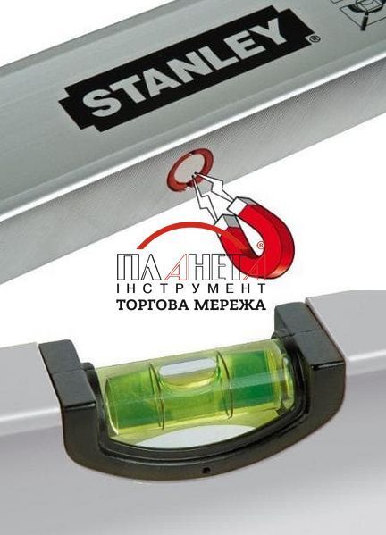Рівень Classic Box Level алюмінієвий магнітний 1000 мм Stanley Classic Box Level алюмінієвий магнітний STHT1-43113 фото