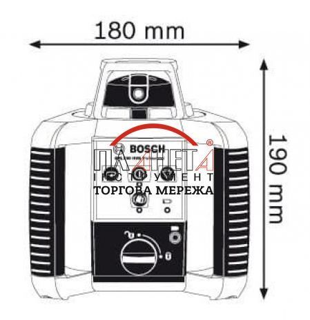 Ротаційний лазерний нівелір BOSCH GRL 250 HV 0601061600 фото