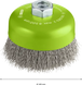 Зачисна чашкова щітка PRO Stainless Steel clean, 100х0,3мм, з різьбою M14, витий сталевий дріт, INOX, 180 Bosch Professional (2608622103) 2608622103 фото 3