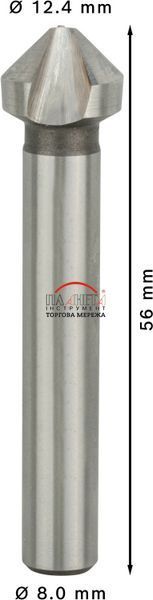Зенкер Bosch Professional Soft Metal HSS, 12,4 мм, M6, шестигранний хвостовик 8 мм (2608597507) 2608597507 фото