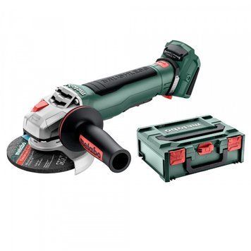 Акумуляторна кутова шліфувальна машина Metabo WPB 18 LT BL 11-125 Quick frame без акумулятора та блоку живлення, metaBOX 165 L (613059840) 613059840 фото