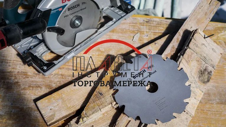 Циркулярне пиляльне полотно, диск Bosch Professional Wood для дротових ручних циркулярних пилок, 180x2,6x30мм, 12Т, CONSTRUCT (2608640632) 2608640632 фото