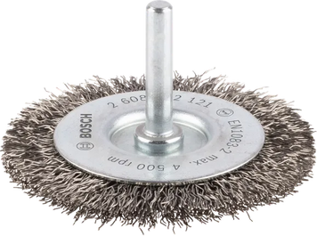 Дискова кільцева щітка PRO Stainless Steel clean, 6мм, 70x0.3мм, витий сталевий дріт, INOX, 10мм Bosch Professional (2608622121) 2608622121 фото