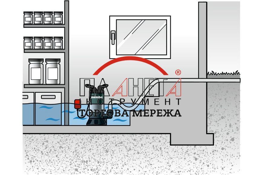 Занурювальний насос для брудної води Metabo PS 15000 S 0251500000 фото