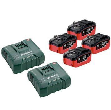 Комплект аккумуляторных батарей Metabo 4 х 7.0 Ач 18 В LiHD + 2 х ASC Ultra 685114000 фото