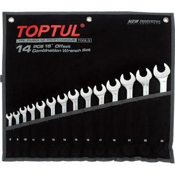Набір ключів комбінованих 8-24 мм TOPTUL 14 шт. Dynamic GPAQ1402 GPAQ1402 фото