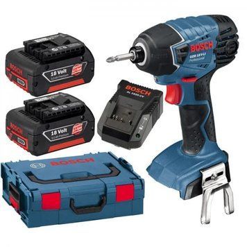 Акумуляторний ударний гайковерт Bosch GDR 18 V-LI 4.0Ah x2 L-BOXX 06019A130E фото