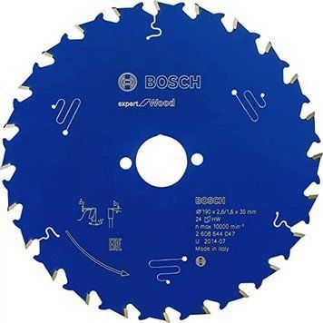 Пильний диск Expert for Wood Corded Bosch Professional для мережевих ручних циркулярних пилок, для занурювальних пил, 190x30x1,6, 24T (2608644047) 2608644047 фото