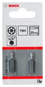 Насадка біта T9H Security-Torx&reg; Extra Hard 2 шт. 2608522008 фото