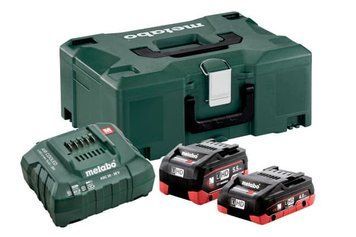 Базовый комплект аккумуляторных батарей Metabo 1 х 4.0 Аг + 1 х 5.5 Аг LiHD + MetaLoc II 685136000 фото