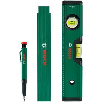 Набір ручних інструментів Bosch для розмітки, 3 шт (1600A02W7S) 1600A02W7S фото