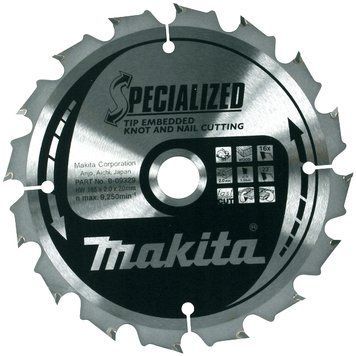 Пиляльний диск по дереву із цвяхами Makita SPECIALIZED 165х20 мм 16 зубів (B-09329) B-09329 фото