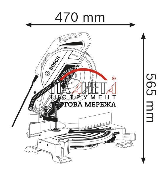 Пила торцювальна BOSCH GCM 10 MX 0601B29021 фото