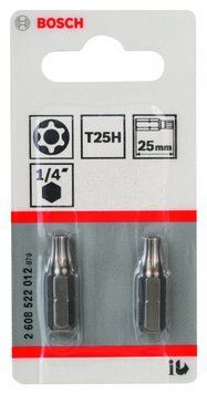 Насадка біта T25H Security-Torx&reg; Extra Hard 2 шт. 2608522012 фото