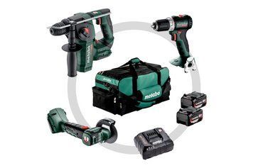 Набір акумуляторного інструменту Metabo Combo Set 3.1.1 18V (685235000) BS 18 L BL, BH 18 LTX BL 16, CC 18 LTX BL, два акб Li-Power 4,0 А&middot;год, зарядний пристрій ASC 55, сумка 685235000 фото