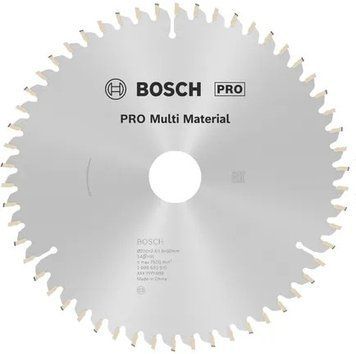 Циркулярне пиляльне полотно, диск Multi Material Corded Bosch Professional для ручних мережевих пилок, 200x30x1.8/2.4 мм, 54Т (2608640510) 2608640510 фото