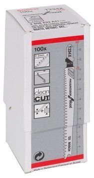 100 лобзикових пилок T 234 X Progressor for Wood, HCS BOSCH 2608633A41 фото