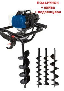 Мотобур Scheppach EB2000-SET, &Oslash;100, 150, 200 мм, 9600об/хв + подовжувач + олива 5904704903K фото