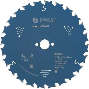 Пильний диск Expert for Wood Bosch Professional для мережевих ручних циркулярних пилок, 184x20x1,6, 40T (2608644039) 2608644039 фото