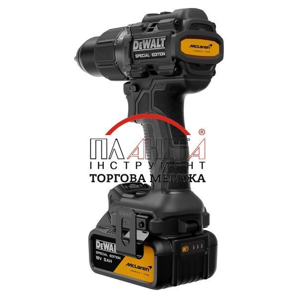 Дриль-шурупокрут ударний McLaren F1 TEAM SPECIAL EDITION DeWALT DCD86MP1T DCD86MP1T фото