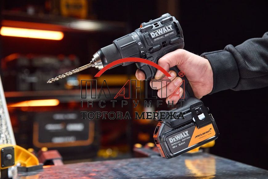Дриль-шурупокрут ударний McLaren F1 TEAM SPECIAL EDITION DeWALT DCD86MP1T DCD86MP1T фото