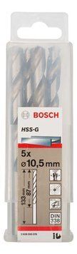 5 HSS-G свердел 10.5 мм BOSCH 2608595078 фото