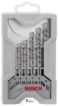 Набір свердл X-Pro CYL-3 Silver Perc 7 шт. BOSCH 2607017082 фото