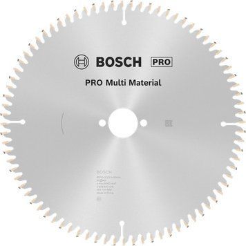 Циркулярне пиляльне полотно, диск Multi Material Corded Bosch Professional для мережевих торцювальних пилок, 250x30x2,5/3,2 мм, 80Т (2608640516) 2608640516 фото