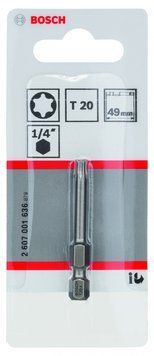 Насадка біта BOSCH Extra Hard T20, 49 мм 1 шт. 2607001636 фото