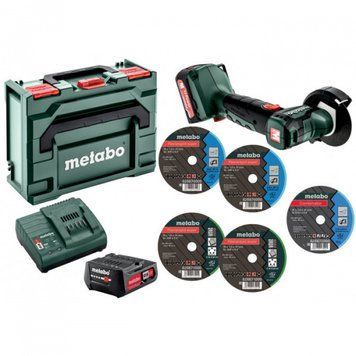 Акумуляторна кутова шліфувальна машина Metabo PowerMaxx CC 12 BL+ 2*2 Ач (600348500) 600348500 фото