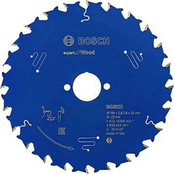 Пильний диск Expert for Wood Bosch Professional для мережевих ручних циркулярних пилок, 184x30x1,6, 24T (2608644041) 2608644041 фото