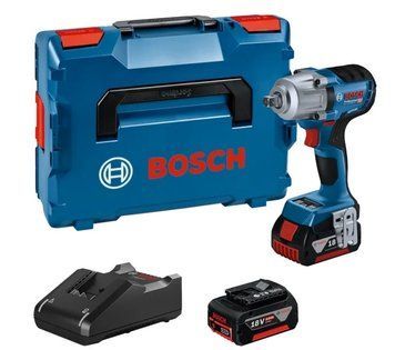 Акумуляторний ударний гайковерт GDS 18V-450 PC Bosch Professional у комплекті L-BOXX 136 з 2 акб ProCORE18V ємністю 4,0 А&middot;год та ЗП (06019K4102) 06019K4102 фото