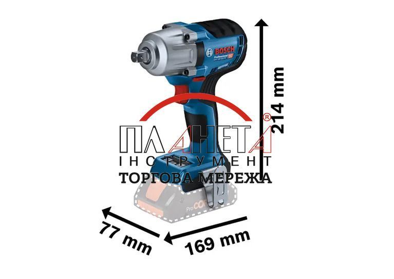 Акумуляторний ударний гайковерт GDS 18V-450 PC Bosch Professional у комплекті L-BOXX 136 з 2 акб ProCORE18V ємністю 4,0 А&middot;год та ЗП (06019K4102) 06019K4102 фото