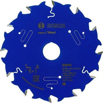 Пильний диск Expert for Wood Bosch Professional для мережевих ручних циркулярних пилок, 120x20x1.8, 12T (2608644003) 2608644003 фото