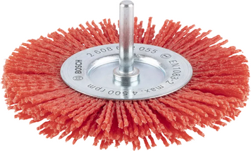 Дискова кільцева щітка PRO Multi material clean, прямий хвостовик, нейлонова, 100x1мм Bosch Professional (2608622055) 2608622055 фото