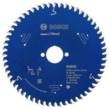 Пильний диск Expert for Wood Bosch Professional для мережевих ручних циркулярних пилок, 184x30x1,6, 56T (2608644043) 2608644043 фото