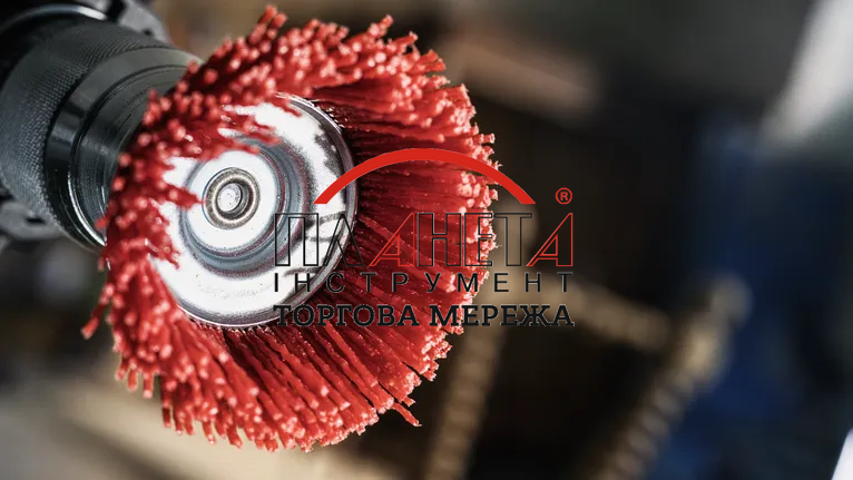 Дискова кільцева щітка PRO Multi material clean, прямий хвостовик, нейлонова, 100x1мм Bosch Professional (2608622055) 2608622055 фото