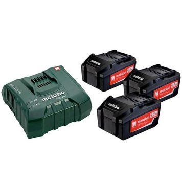 Комплект аккумуляторных батарей Metabo 3 х 5.2 Ач 18 В + ASC Ultra 685061000 фото