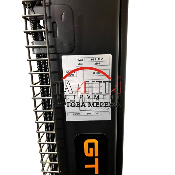 Штабелер электрический самоходный GTM PSE15L-C 2600 1,5т/2,6м с АКБ Li-ion 24В 60 А*ч (92421) 92421 фото