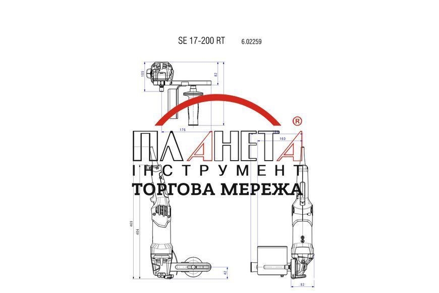 Щіткова полірувальна машина Metabo SE 17-200 RT Set (602259500) 602259500 фото