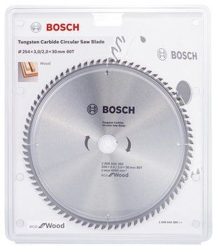 Пильный диск ECO WO 254x30-80T BOSCH 2608644384 фото