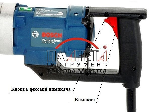 Дриль алмазного буріння BOSCH GDB 180 WE 0601189800 0601189800 фото