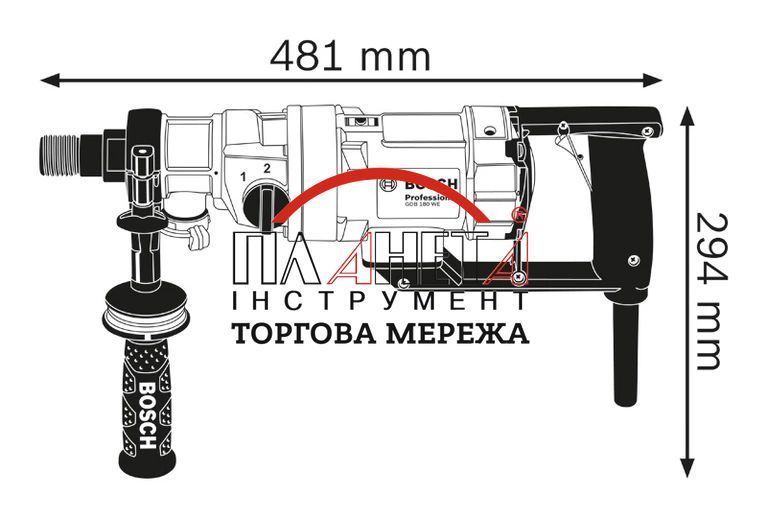 Дриль алмазного буріння BOSCH GDB 180 WE 0601189800 0601189800 фото
